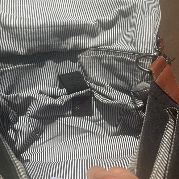 Charcoal, gray, and brown laptop, Crossbody bag from something strong, New York - Picture 3 of 11